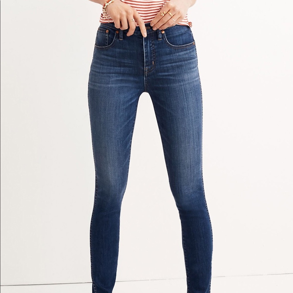 EUC Madewell 9” High Riser Skinny Skinny Jeans